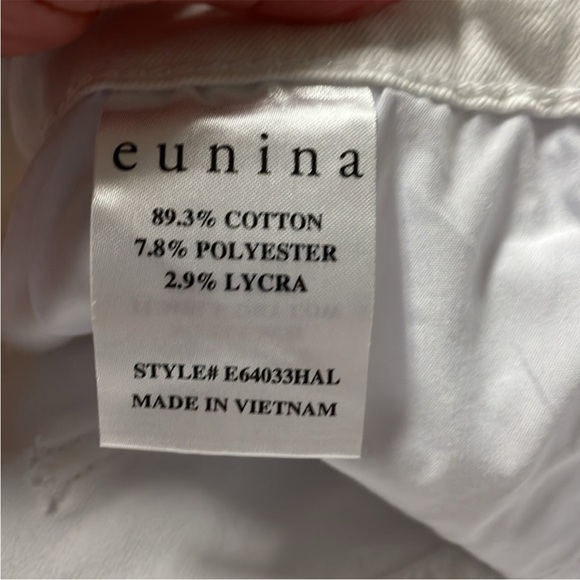 Size 15 Eunina High waisted skinny crop white jeans - Picture 6 of 7